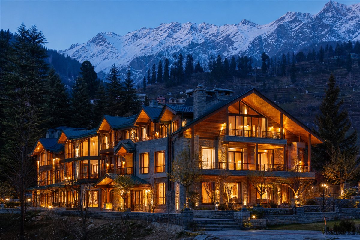 Mountain hotel in Manali